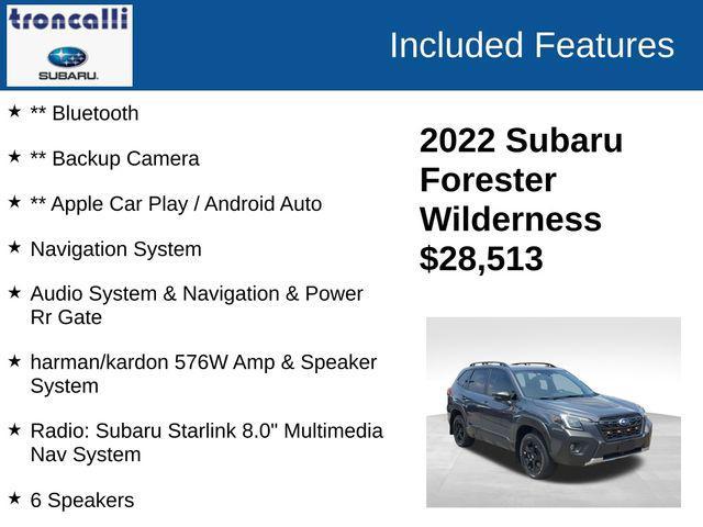 used 2022 Subaru Forester car, priced at $28,513