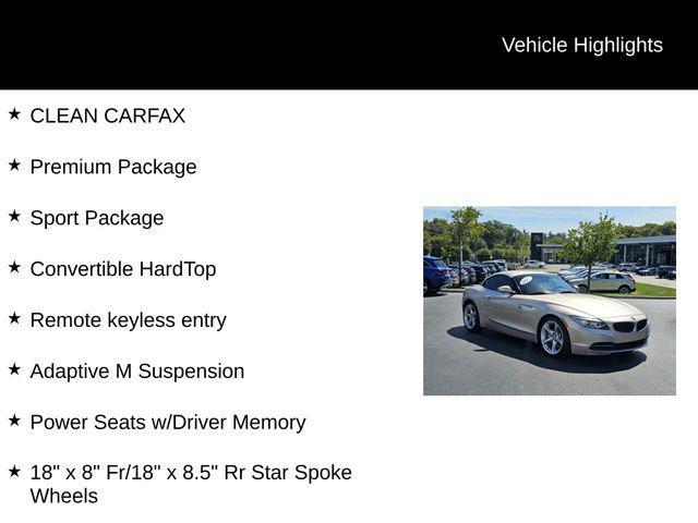 used 2012 BMW Z4 car, priced at $19,998