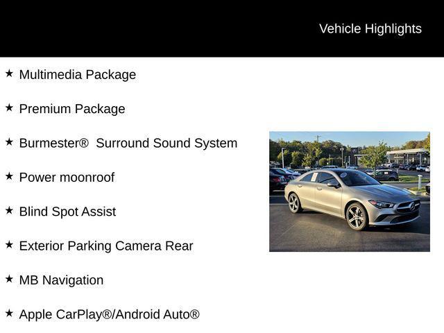 used 2020 Mercedes-Benz CLA 250 car, priced at $20,988