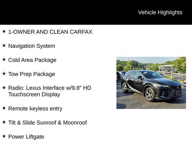 used 2023 Lexus RX 350 car, priced at $48,612