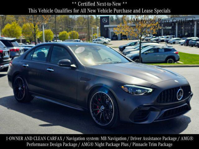used 2024 Mercedes-Benz AMG C 63 car, priced at $89,000