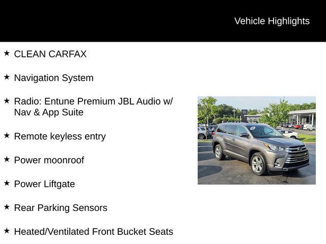 used 2017 Toyota Highlander car, priced at $18,988