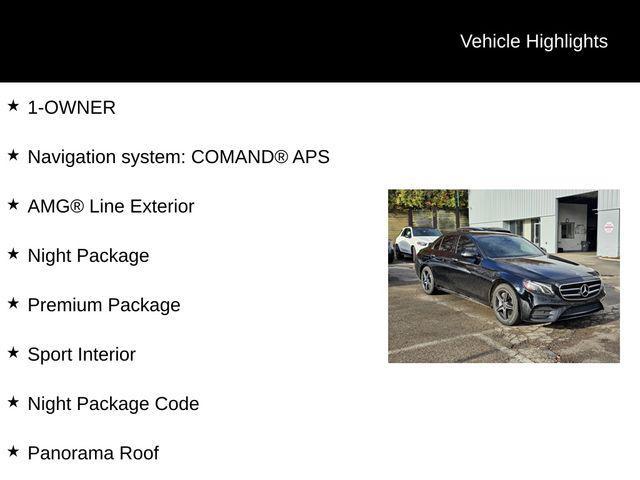 used 2019 Mercedes-Benz E-Class car, priced at $27,828