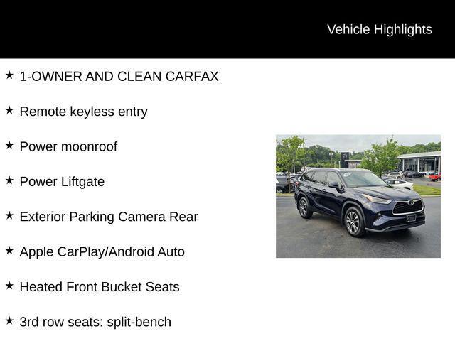 used 2022 Toyota Highlander car, priced at $34,071