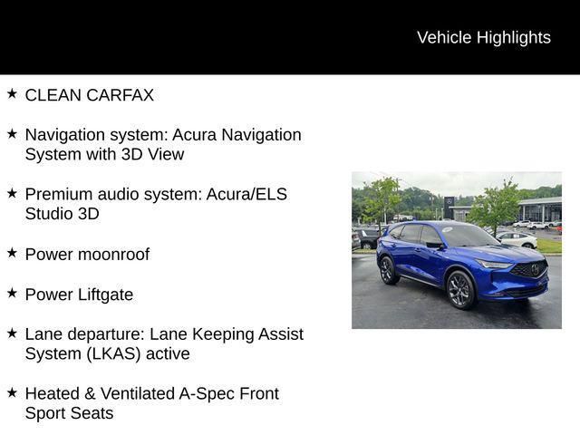 used 2022 Acura MDX car, priced at $38,974