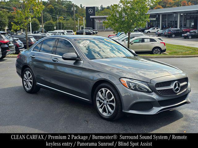 used 2017 Mercedes-Benz C-Class car, priced at $15,562