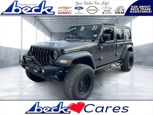 used 2021 Jeep Wrangler Unlimited car, priced at $31,747