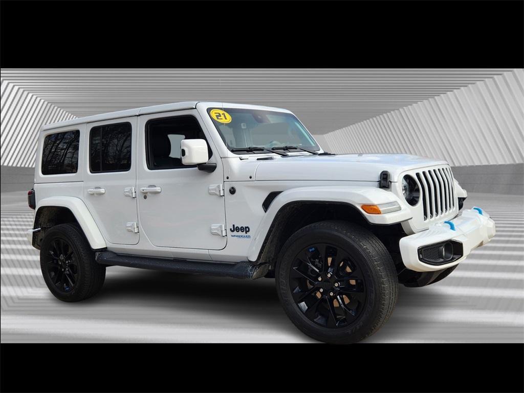 used 2021 Jeep Wrangler Unlimited 4xe car, priced at $34,076