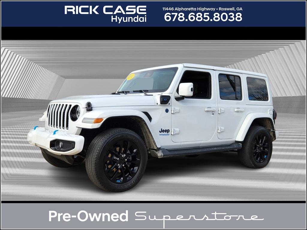 used 2021 Jeep Wrangler Unlimited 4xe car, priced at $34,076