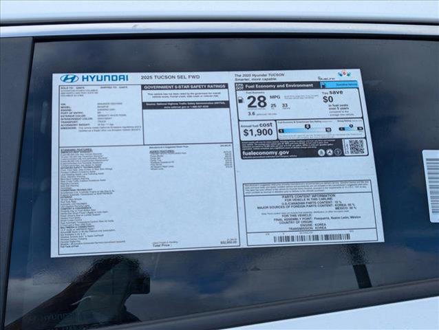 new 2025 Hyundai Tucson car, priced at $31,982