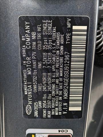 new 2025 Hyundai Palisade car, priced at $42,080