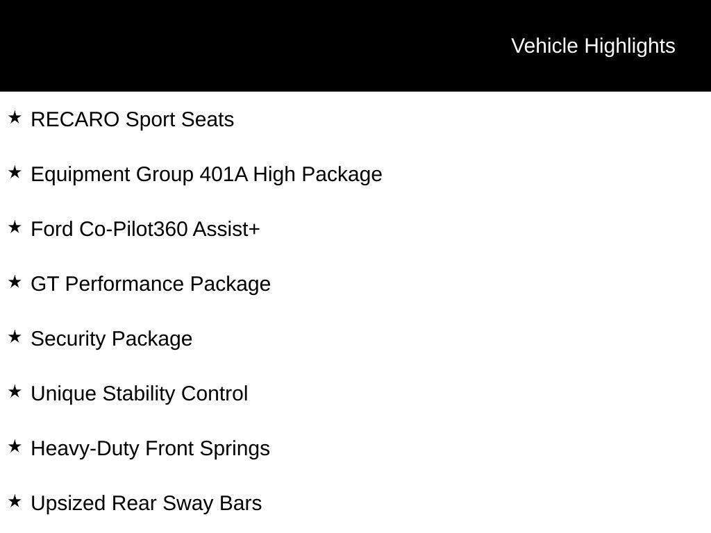 new 2025 Ford Mustang car, priced at $146,490