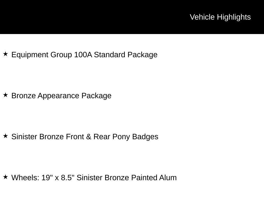 new 2026 Ford Mustang car, priced at $35,238