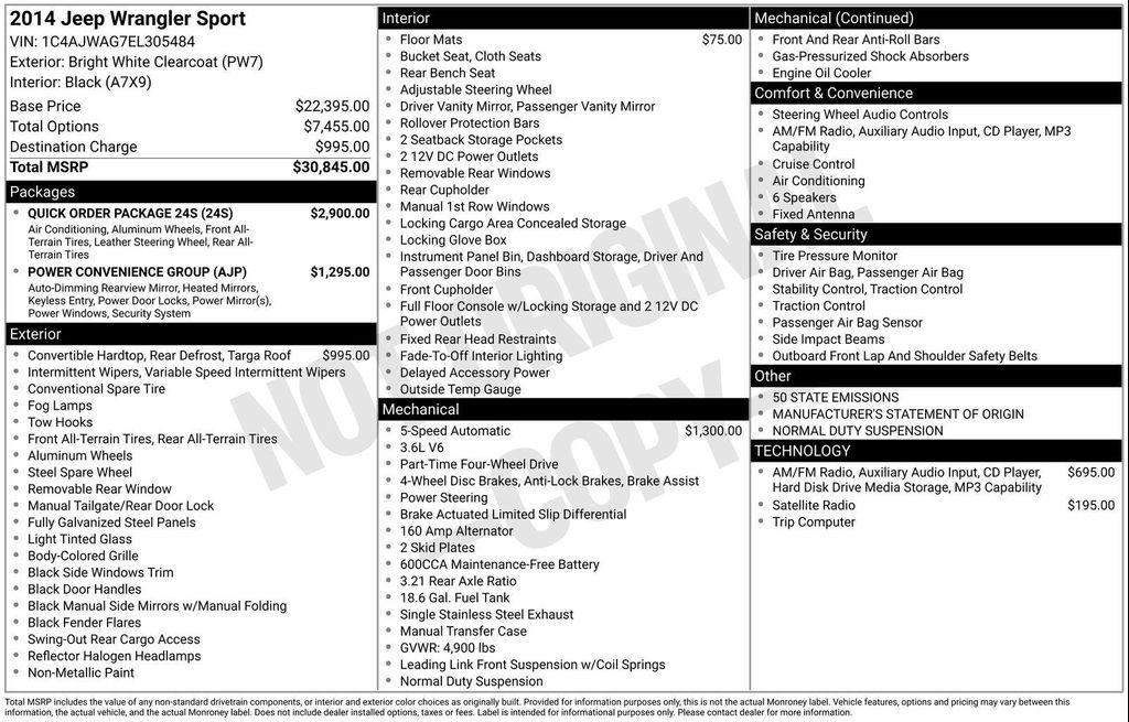 used 2014 Jeep Wrangler car, priced at $14,897