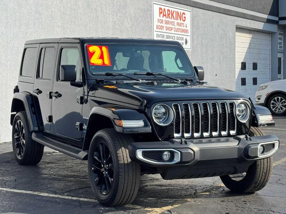 used 2021 Jeep Wrangler Unlimited 4xe car, priced at $33,695