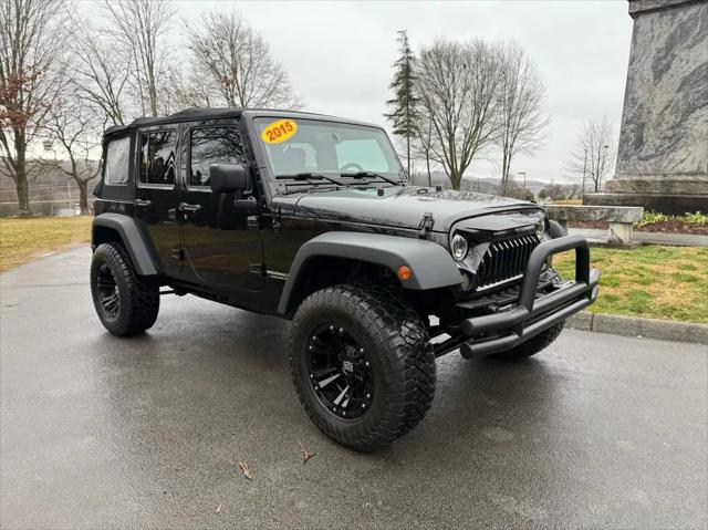 used 2015 Jeep Wrangler Unlimited car, priced at $20,420