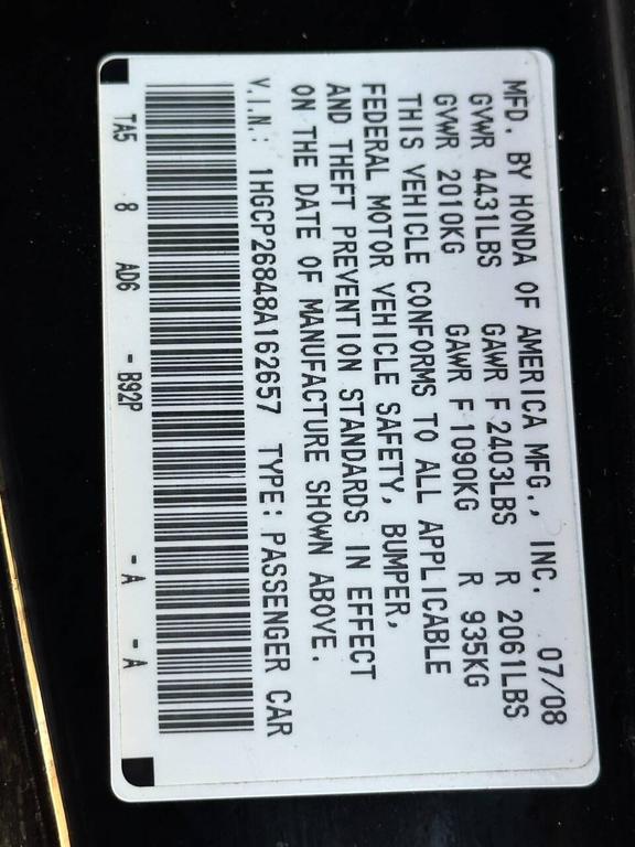 used 2008 Honda Accord car, priced at $9,777
