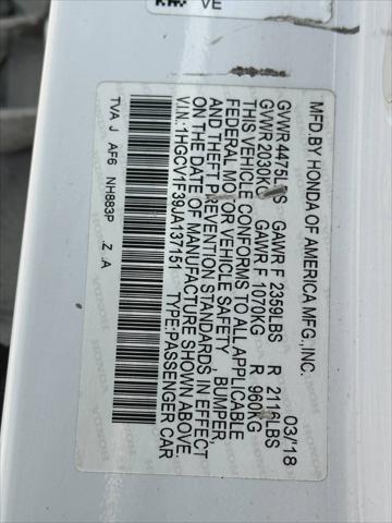 used 2018 Honda Accord car, priced at $16,977