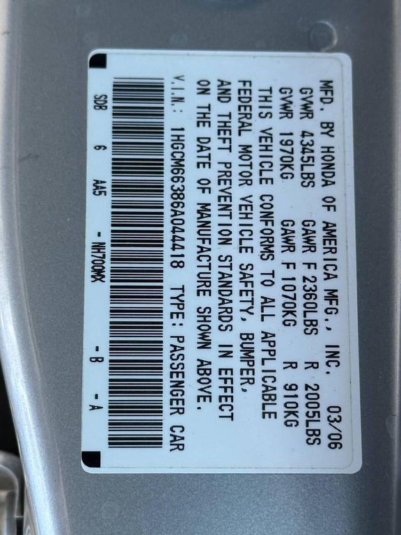 used 2006 Honda Accord car, priced at $6,977