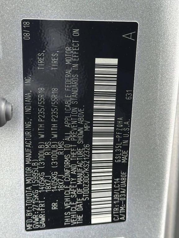 used 2019 Toyota Sienna car, priced at $31,999