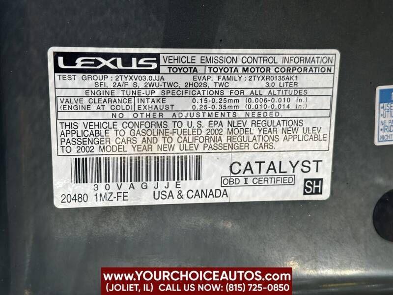used 2002 Lexus ES 300 car, priced at $5,977