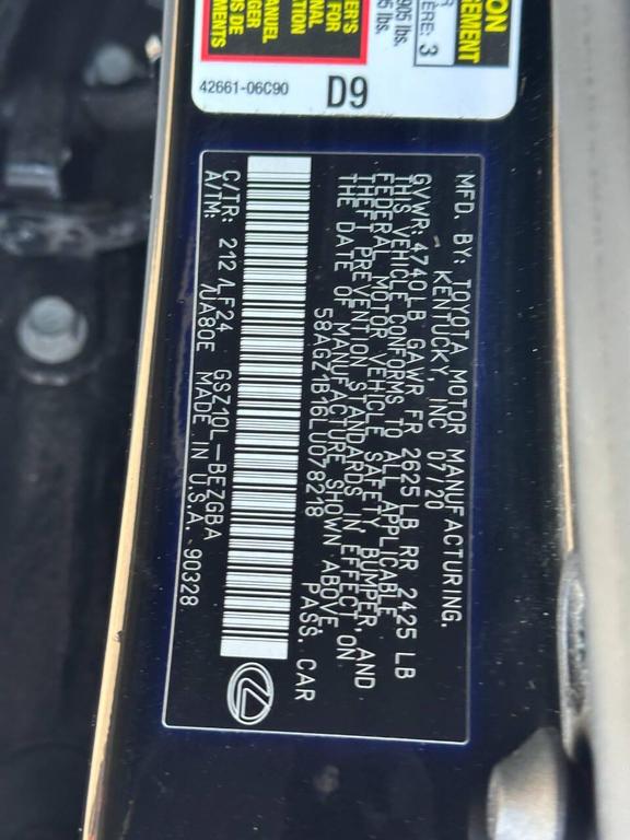 used 2020 Lexus ES 350 car, priced at $33,977