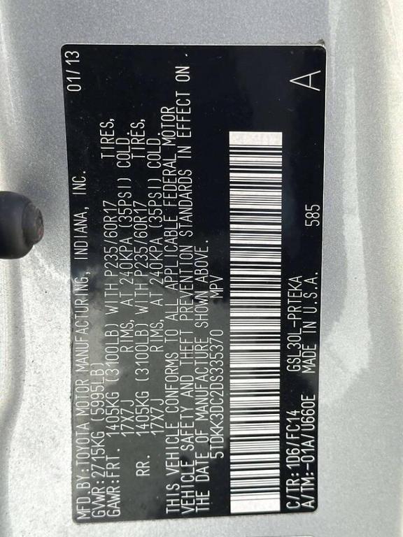 used 2013 Toyota Sienna car, priced at $8,369