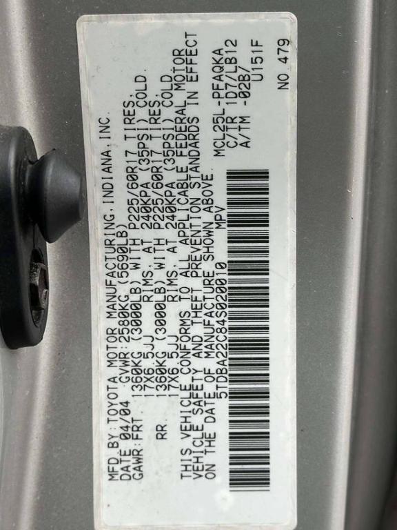 used 2004 Toyota Sienna car, priced at $6,477