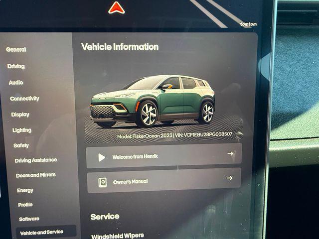 used 2023 Fisker Ocean car, priced at $21,890