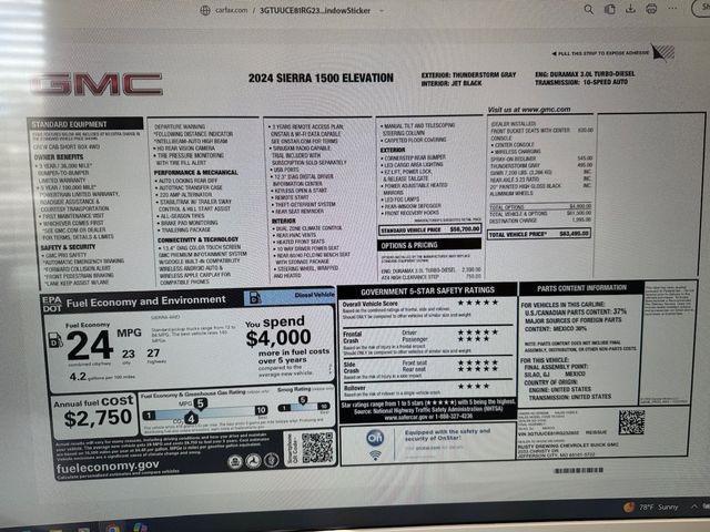 used 2024 GMC Sierra 1500 car, priced at $67,750