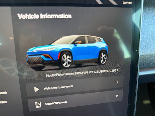 used 2023 Fisker Ocean car, priced at $19,890