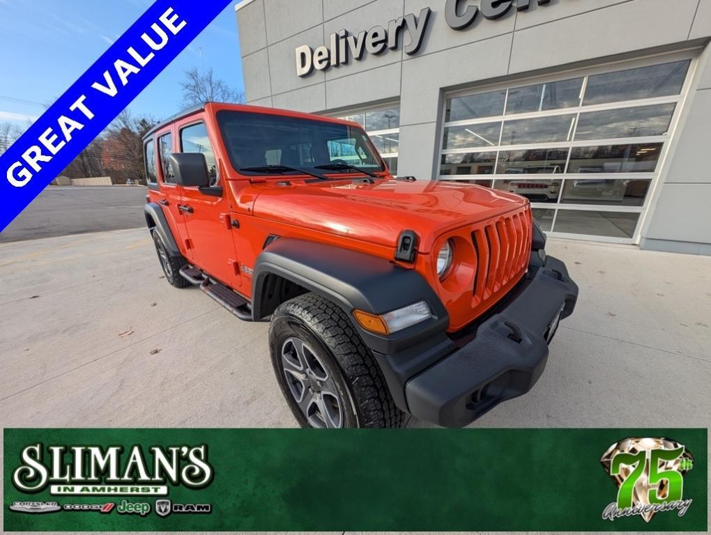 used 2019 Jeep Wrangler Unlimited car, priced at $25,500