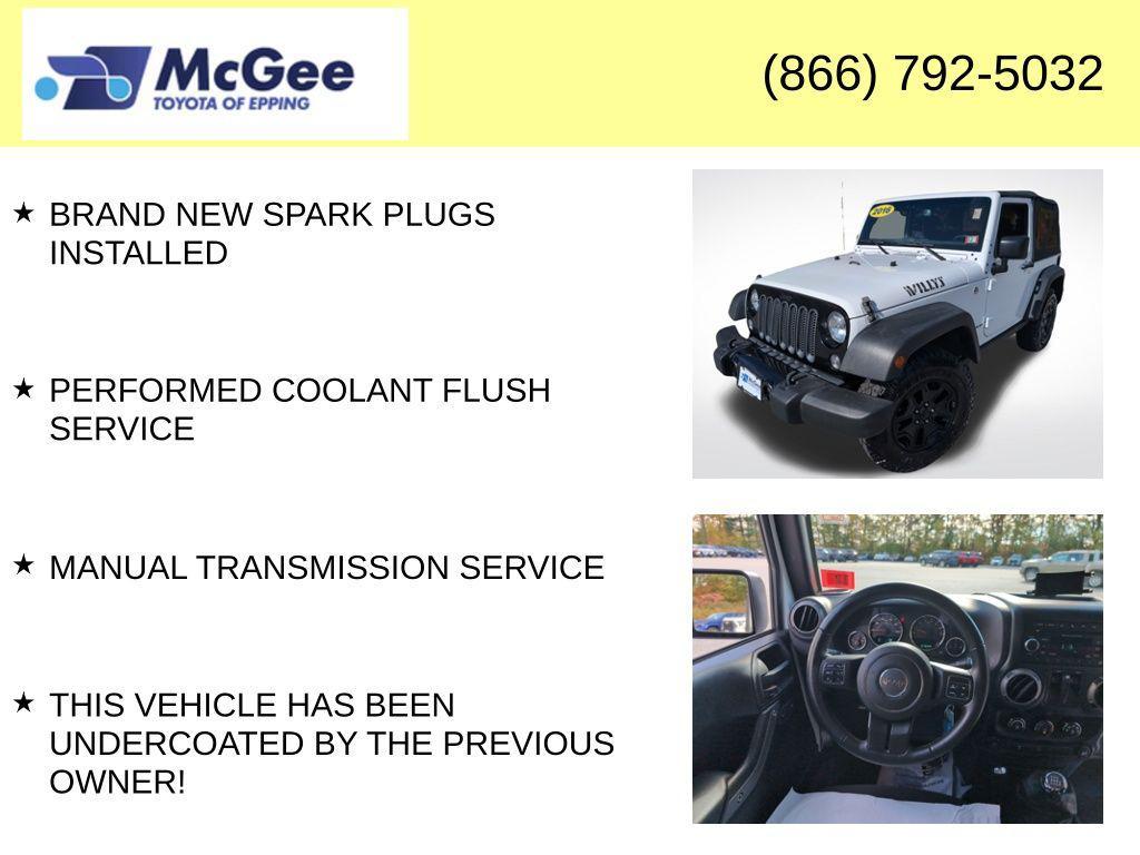used 2016 Jeep Wrangler car, priced at $15,488