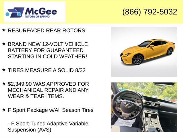used 2018 Lexus RC 350 car, priced at $28,572