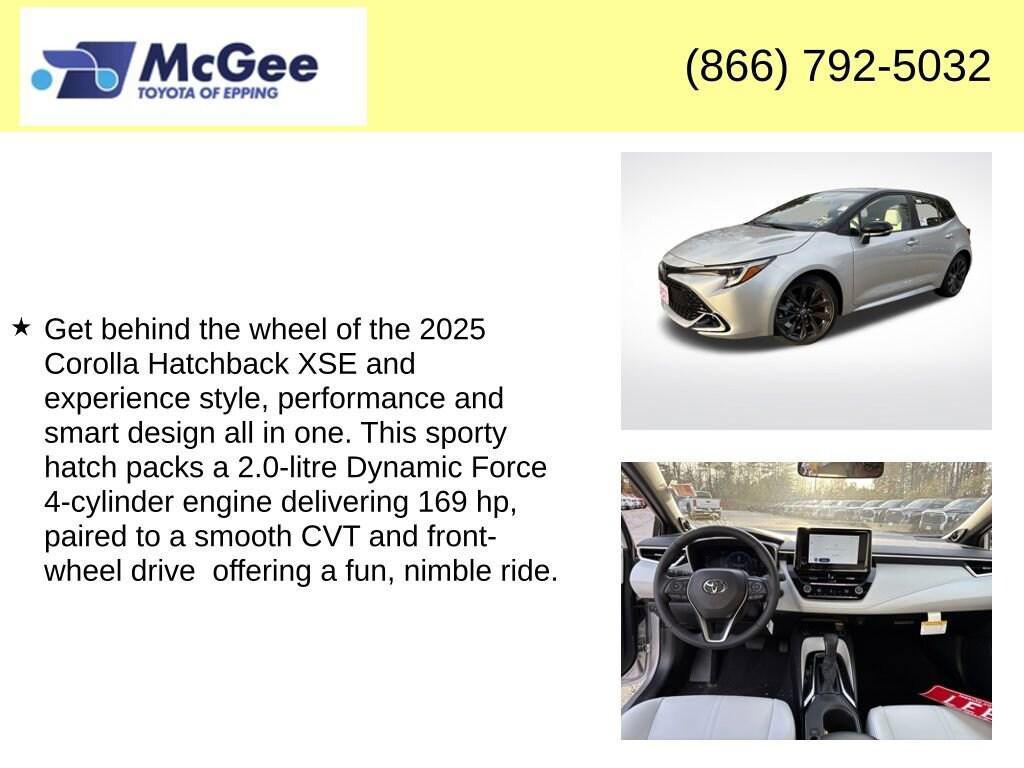 new 2025 Toyota Corolla car, priced at $28,974