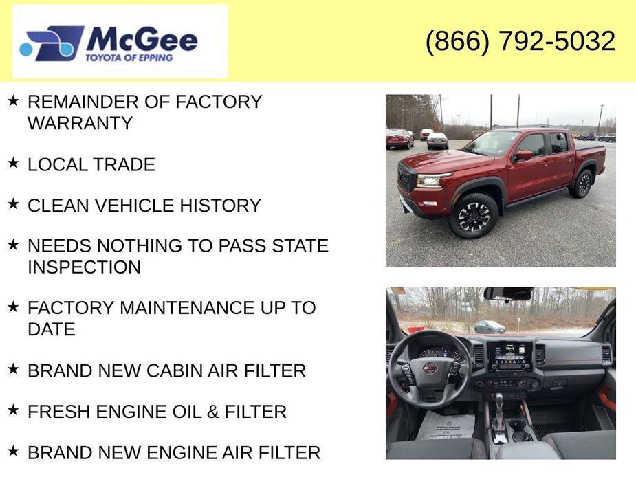 used 2022 Nissan Frontier car, priced at $33,997