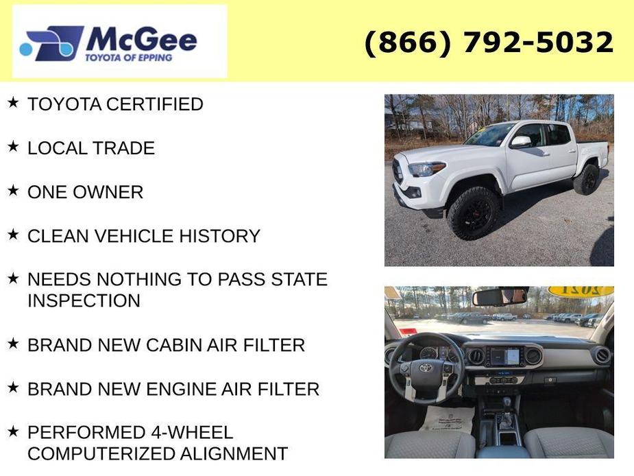 used 2021 Toyota Tacoma car, priced at $29,496