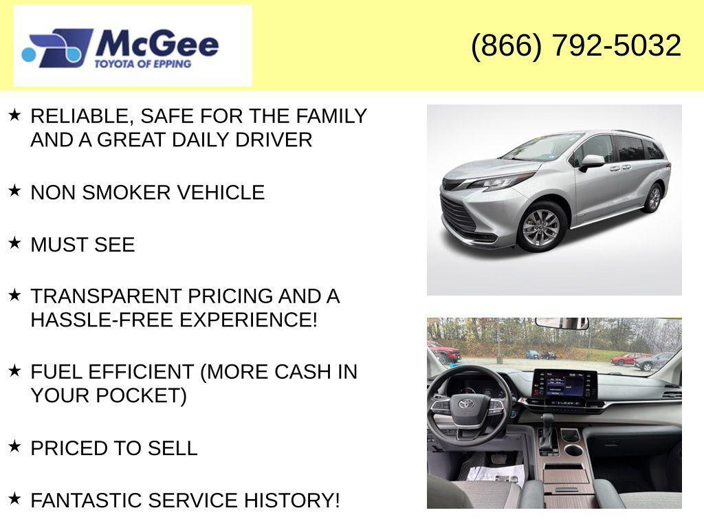 used 2021 Toyota Sienna car, priced at $24,588