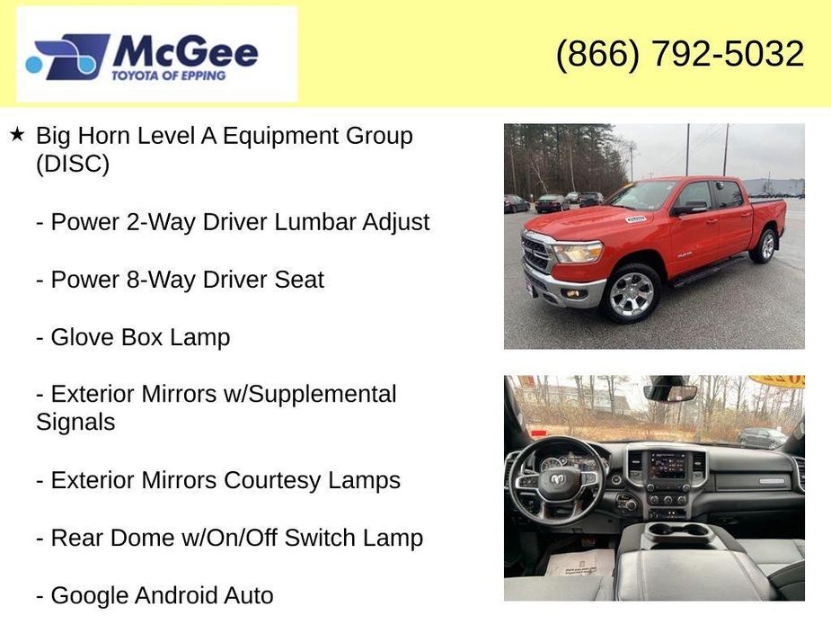 used 2022 Ram 1500 car, priced at $31,388