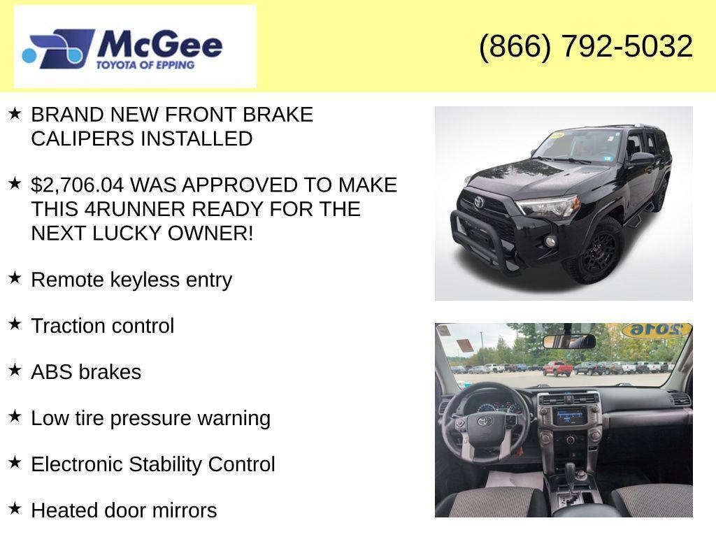 used 2016 Toyota 4Runner car, priced at $24,662