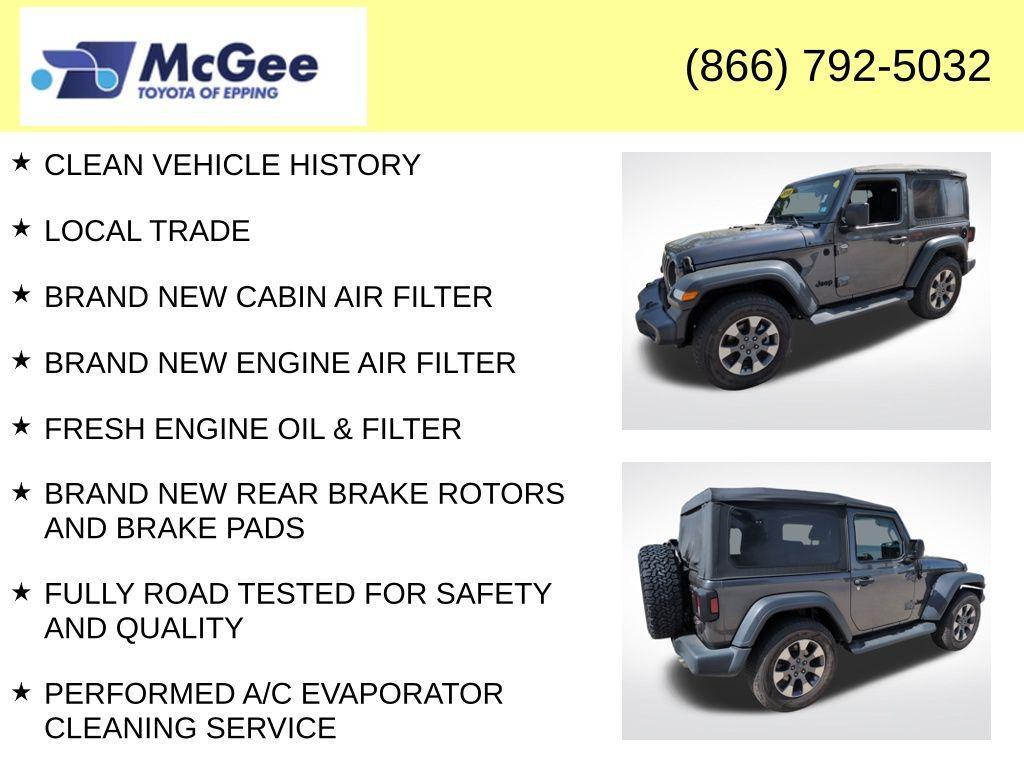 used 2018 Jeep Wrangler car, priced at $17,588
