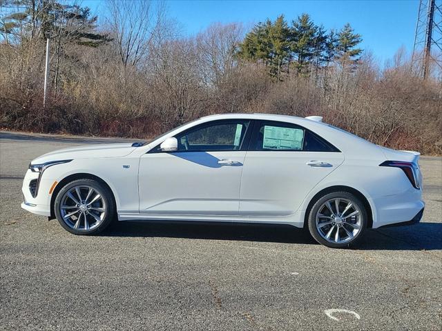 new 2025 Cadillac CT4 car, priced at $49,050