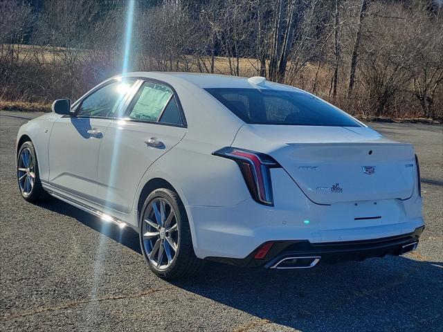 new 2025 Cadillac CT4 car, priced at $49,050