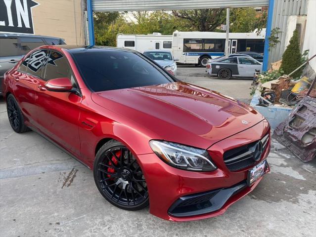 used 2018 Mercedes-Benz AMG C 63 car, priced at $48,999