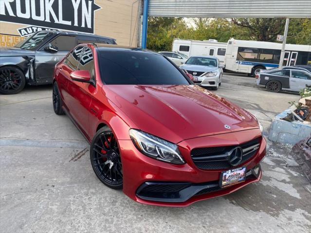 used 2018 Mercedes-Benz AMG C 63 car, priced at $48,999