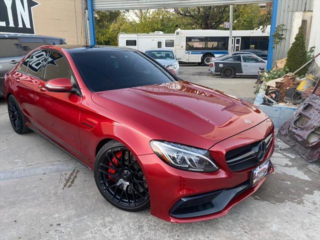 used 2018 Mercedes-Benz AMG C 63 car, priced at $48,999