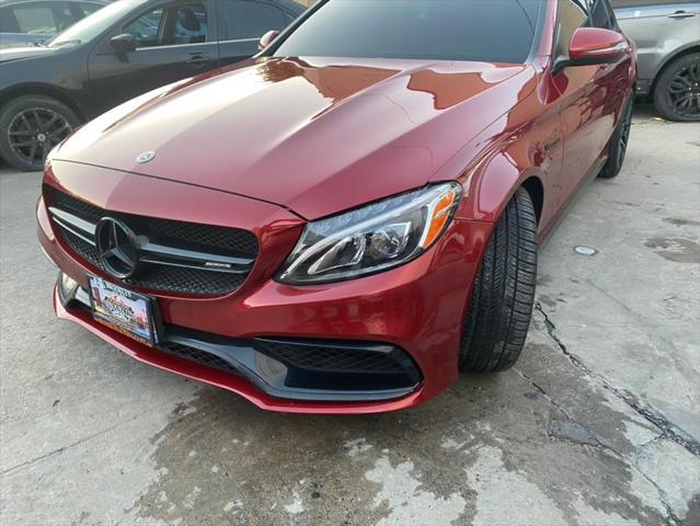 used 2018 Mercedes-Benz AMG C 63 car, priced at $48,999