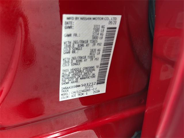 used 2021 Nissan Titan car, priced at $25,500