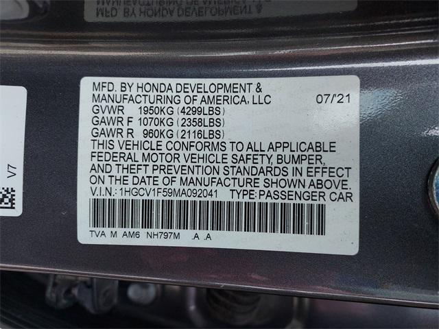 used 2021 Honda Accord car, priced at $23,989