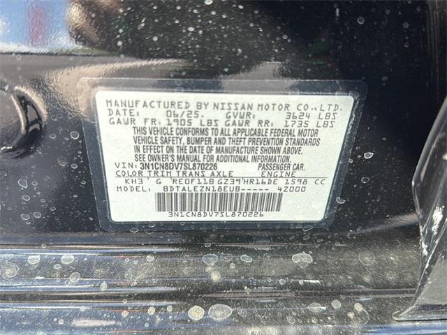new 2025 Nissan Versa car, priced at $18,979